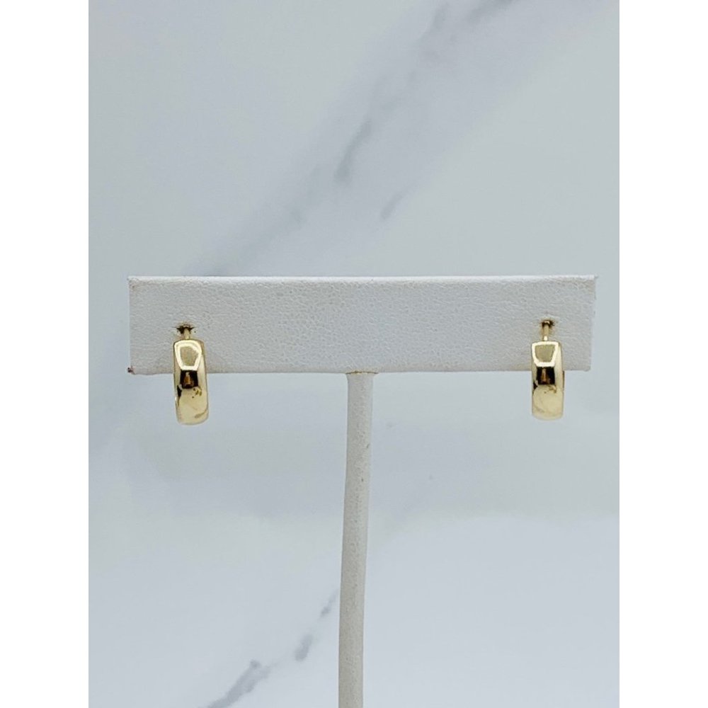 ❤️ Real 14k Gold Earrings Huggie hoop
